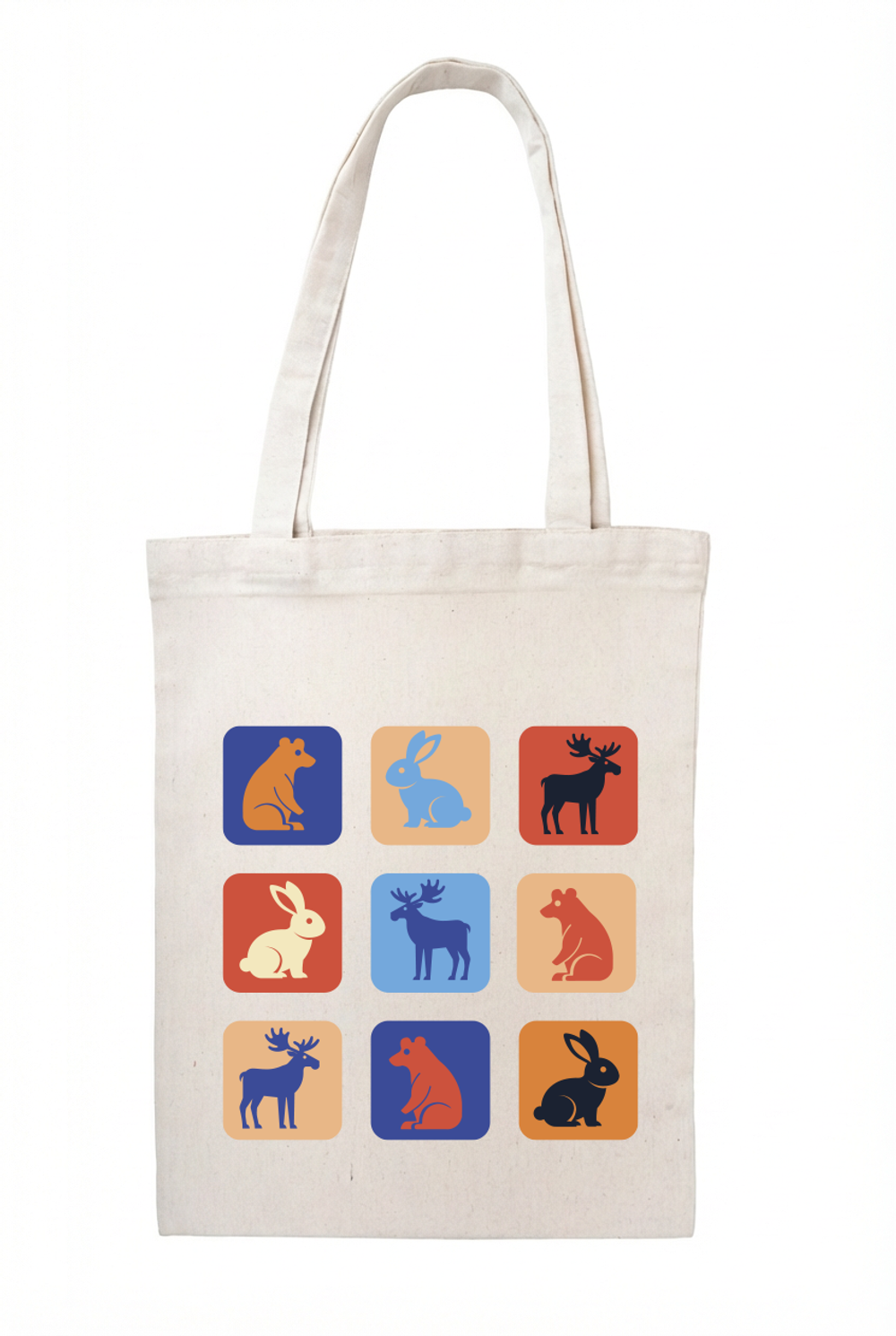 Сумка‑шоппер натуральная светлая