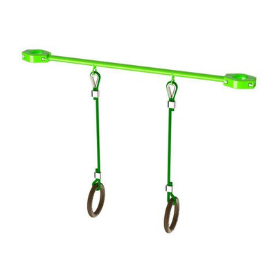 W108 Перекладина 1200 мм с гимнастическими  кольцами ZAVODSPORTA