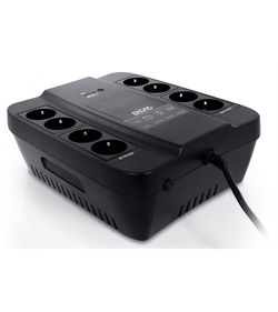 Powercom Back-UPS SPIDER, OffLine, 450VA/270W, Tower, 8xSchuko outlets (4 surge & 4 batt) (332718)