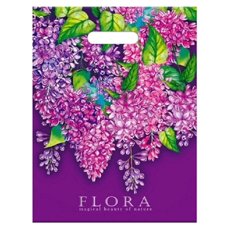 Пакет прорубная ручка 31*40 см 60 мкм ПВД Flora 50 шт/уп 500 шт/кор