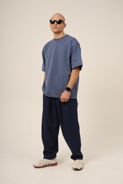 Брюки KUL'TURA "NYLON CHINO ZIP" Синий