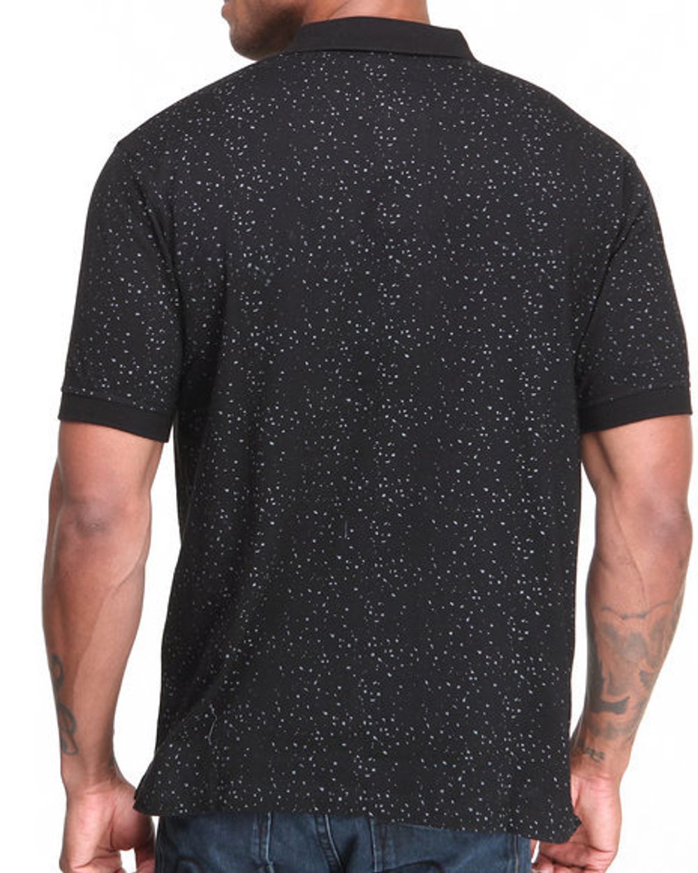 Поло черное Sneaktip фото сзади