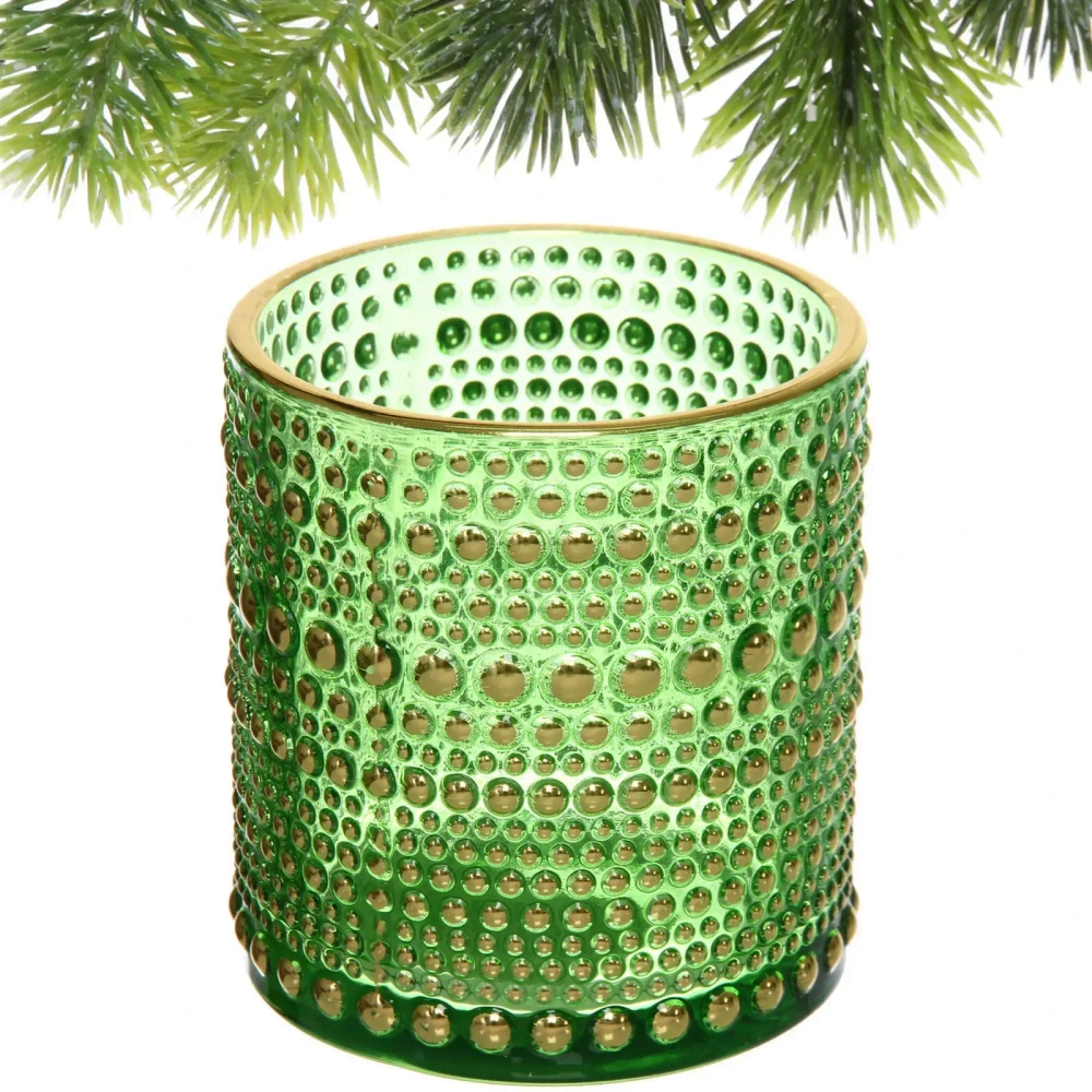 Подсвечник «Хрустальный блеск» 7*7,8 см, Изумруд