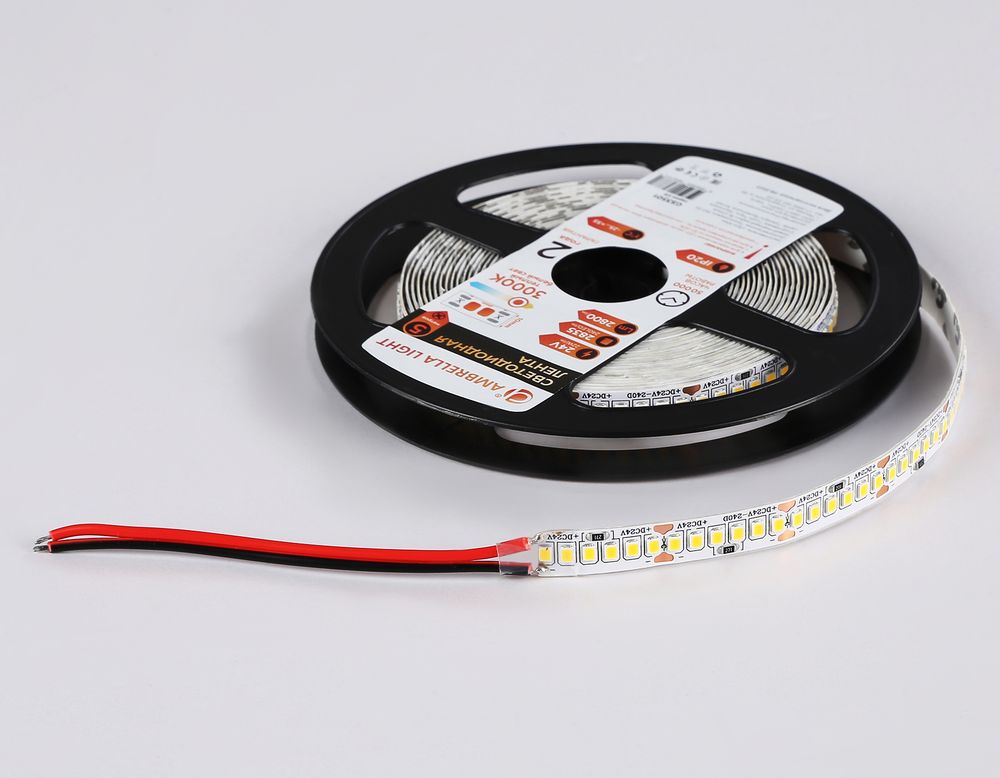 Ambrella Светодиодная лента Ambrella Light GS3501 2835 240Led /22W m/ 24V IP20 3000K 5m LED Strip 24V GS3501