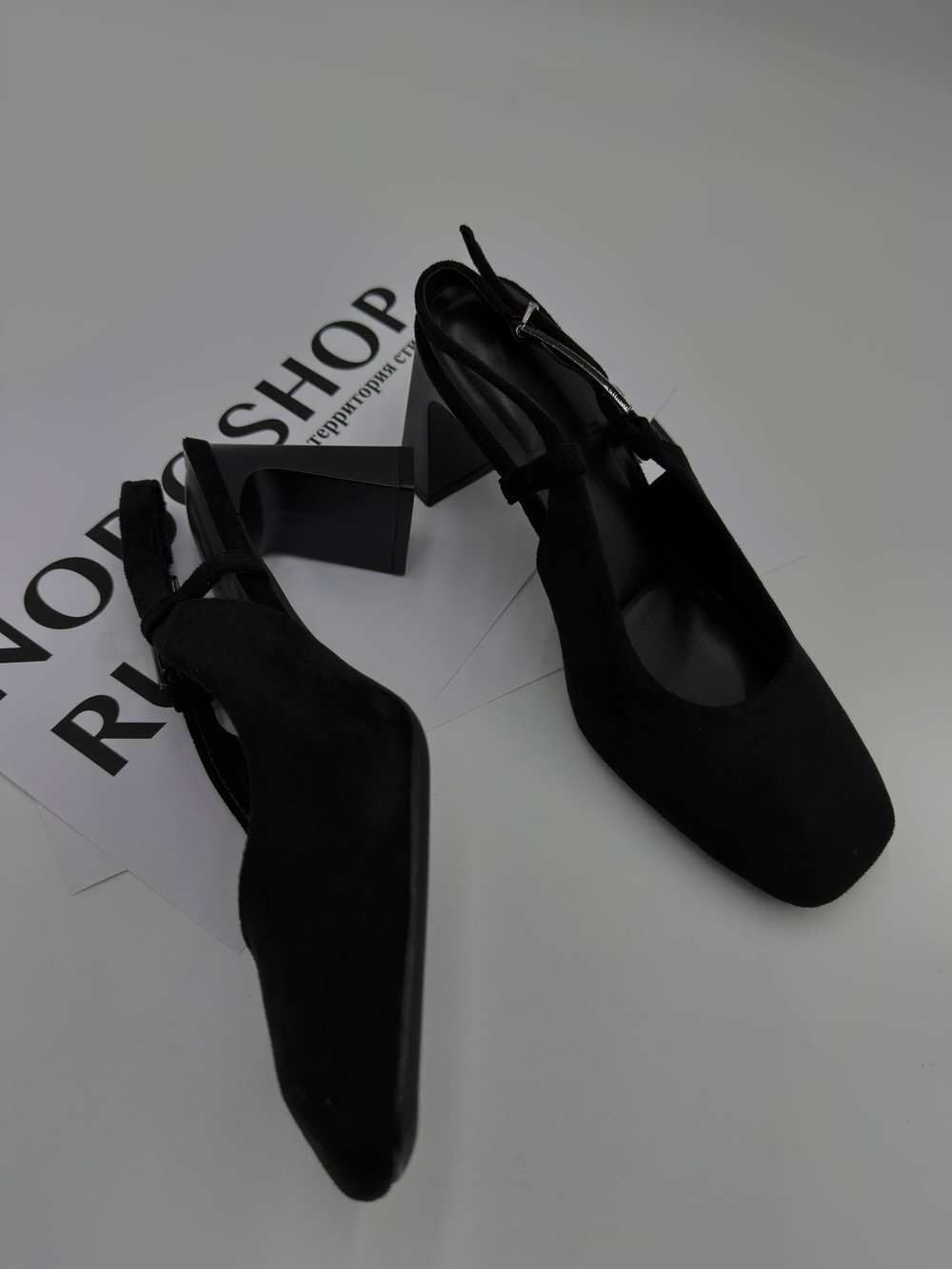 Туфли женские экокожа арт. 331-7 цвет "чёрный"