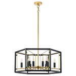 713327 Люстра REGOLO 12х40W E14 ЧЕРНЫЙ МАТОВЫЙ/ЗОЛОТО