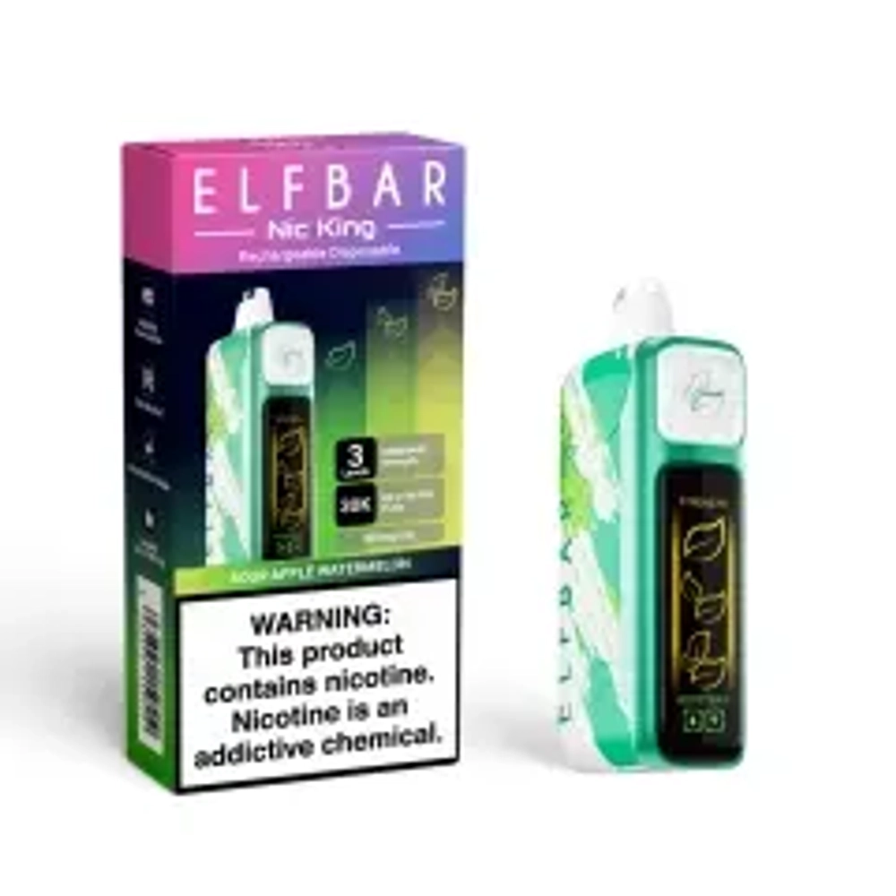 ELF BAR NIC KING 30 - Sour Apple Watermelon (5%nic)