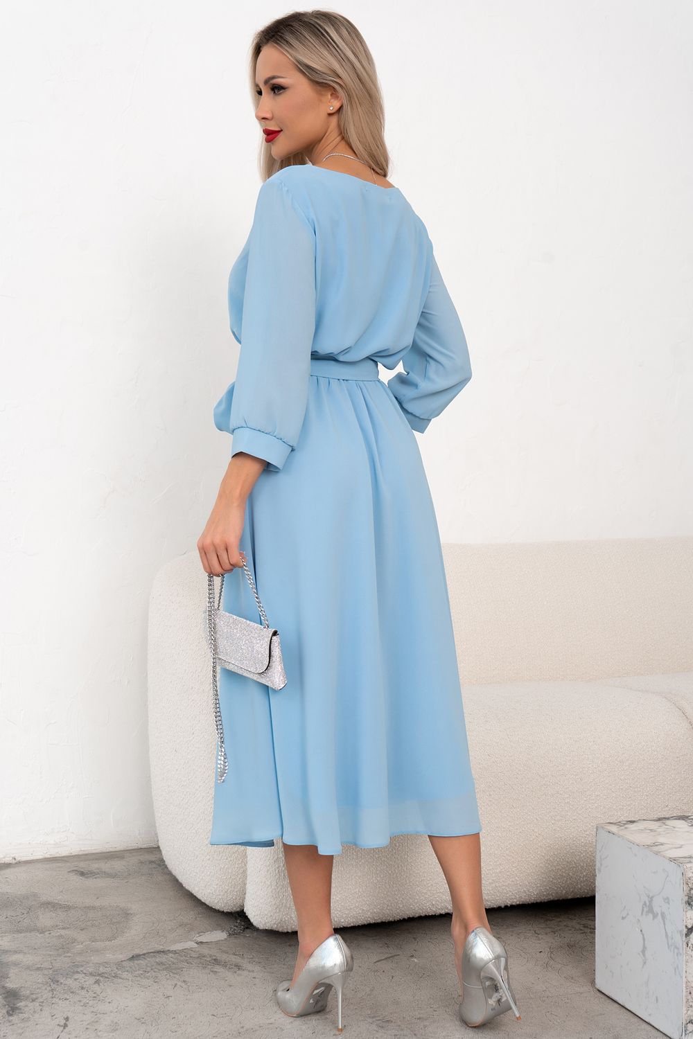 Платье Виржиния (голубой)-52р-р Р11-1240/3 Nikol