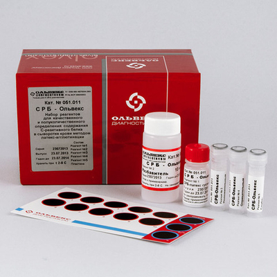 С-реактивный белок, латексный,Ольвекс,100опр.,051.011