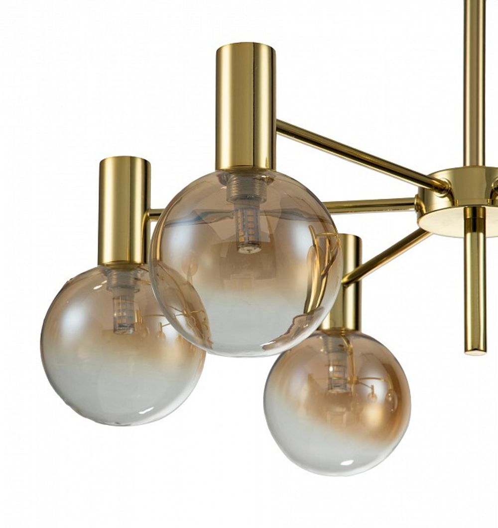 Люстра на штанге Indigo Collana 13015/6R Gold