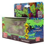 Модель ин. мет. "УАЗ Патриот. Зомби" 12 см, двер, багаж, коробка SB-17-81-UP-ZOM(WB) (Технопарк)