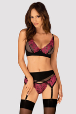 Rosenty set with garter belt Obsessive