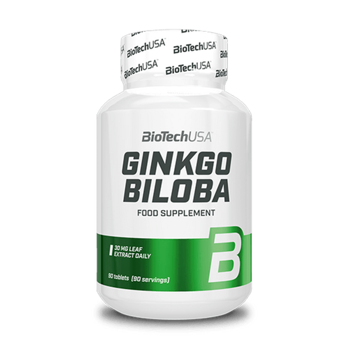 Гинкго билоба, Ginkgo Biloba, BioTechUSA, 90 таблеток