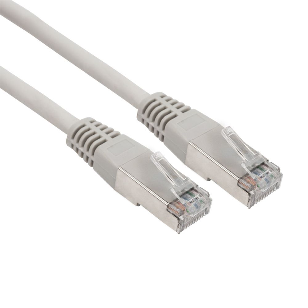 Шнур коммутационный патч-корд F/UTP RJ45-RJ45, CAT 6, LSZH серый, 5м REXANT