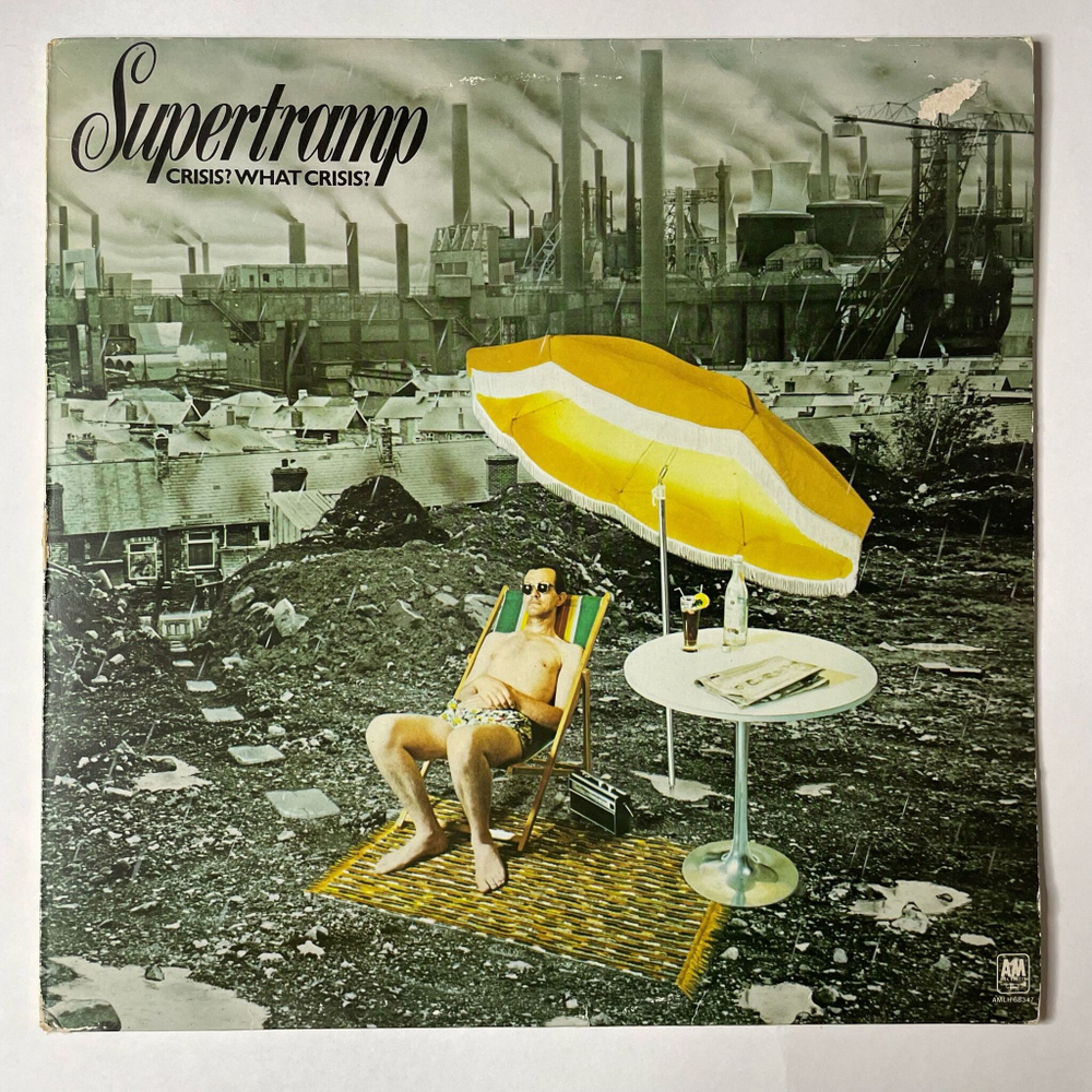 Винтажная виниловая пластинка LP Supertramp What Crisis (Holland 1975)