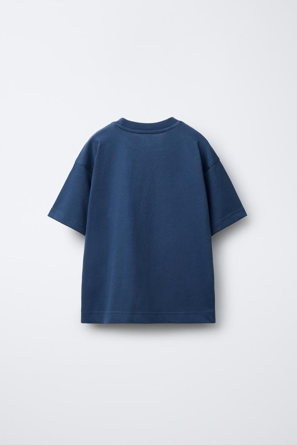 ZARA КОМПЛЕКТ ИЗ ФУТБОЛКИ И БЕРМУДОВ, МОРСКОЙ СИНИЙ