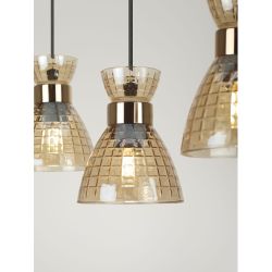 Светильник подвесной (подвес) Rivoli Iris 9186-203 3хЕ27 60 Вт модерн | Rivoli