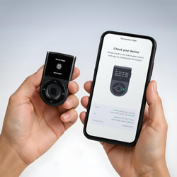 D'CENT Biometric Wallet — Биометрический аппаратный кошелек с Bluetooth Холодное хранилище для Bitcoin, Ethereum, XRP, Solana и других активов