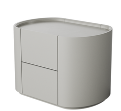 Тумба прикроватная Lagom 2 ящика ширина 60 см (серо-бежевый)