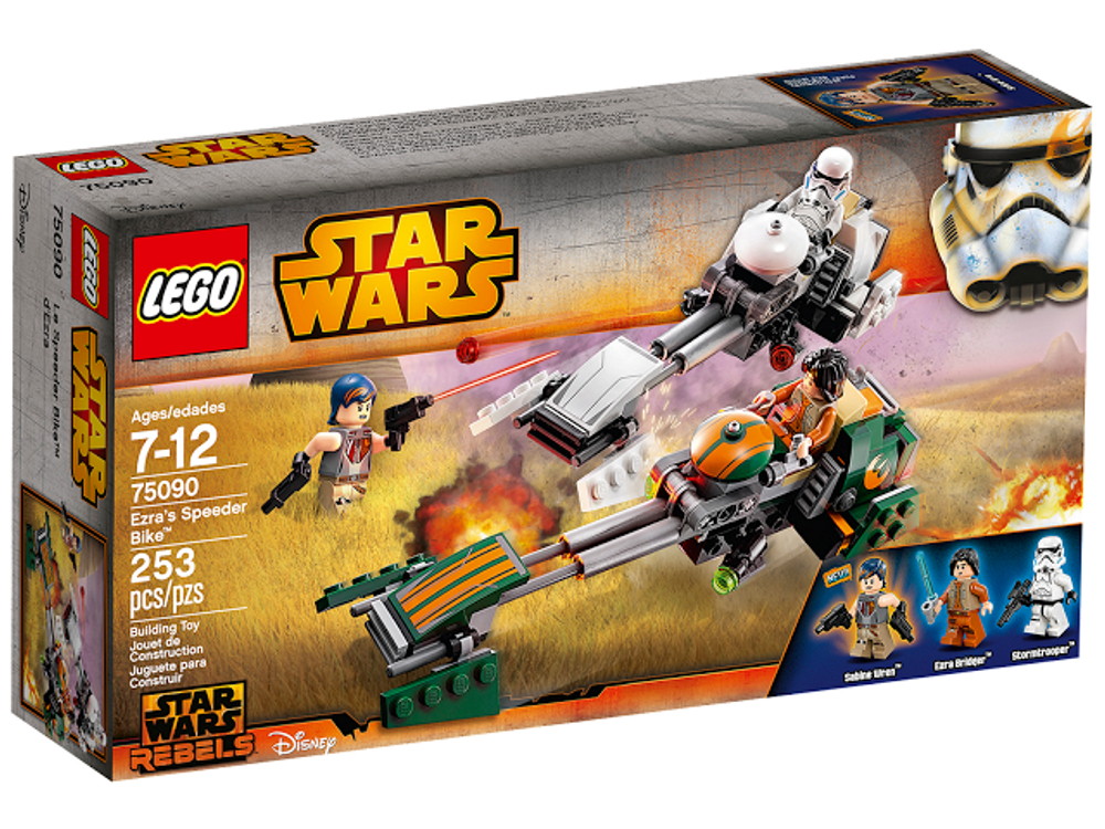 LEGO Star Wars: Скоростной спидер Эзры 75090 — Rebels: Ezra's Speeder Bike — Лего Звёздные войны Стар ворз Повстанцы