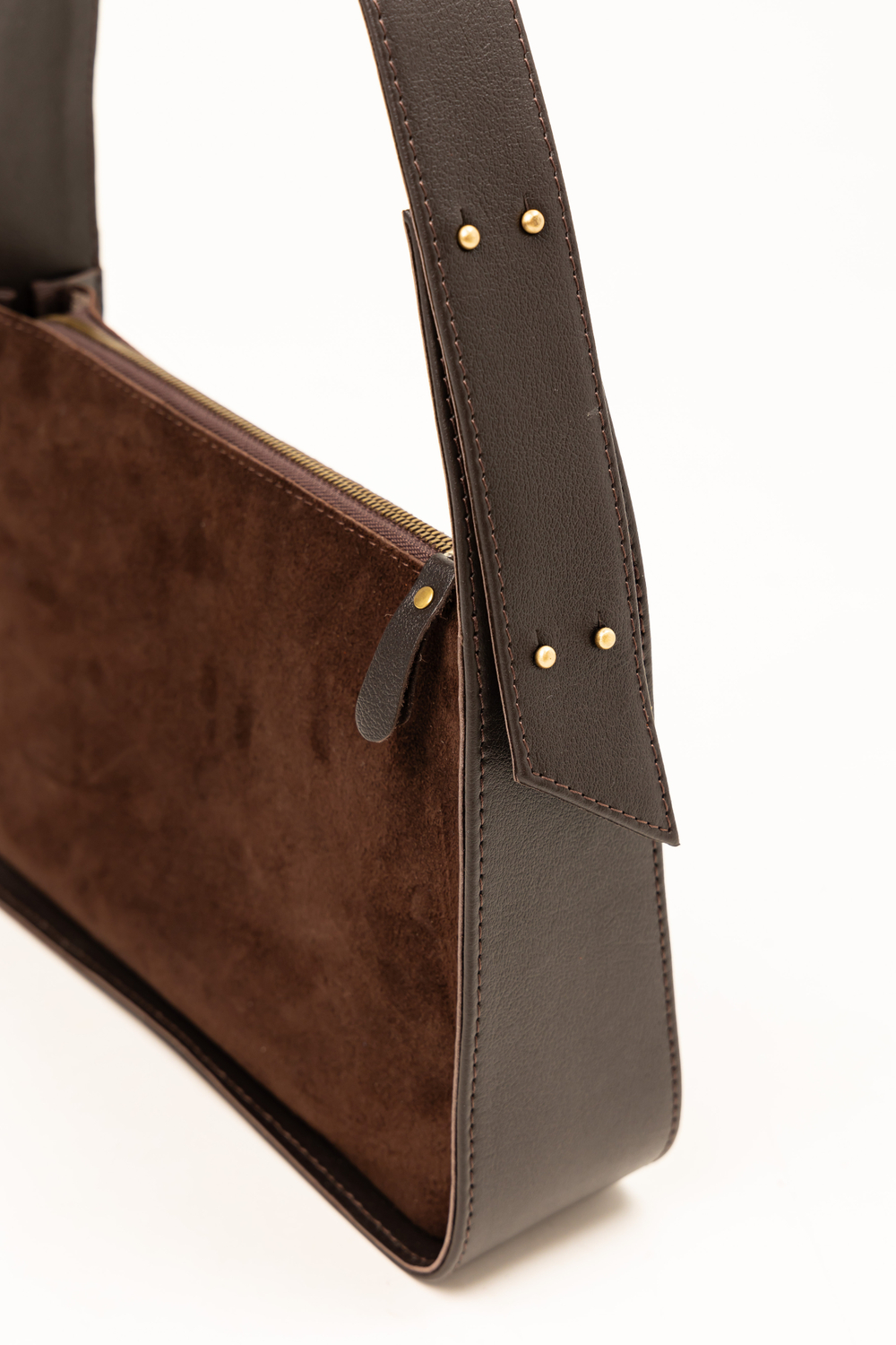 Louis Lefevre Сумка женская натуральная кожа замша через плечо средняя коричневая