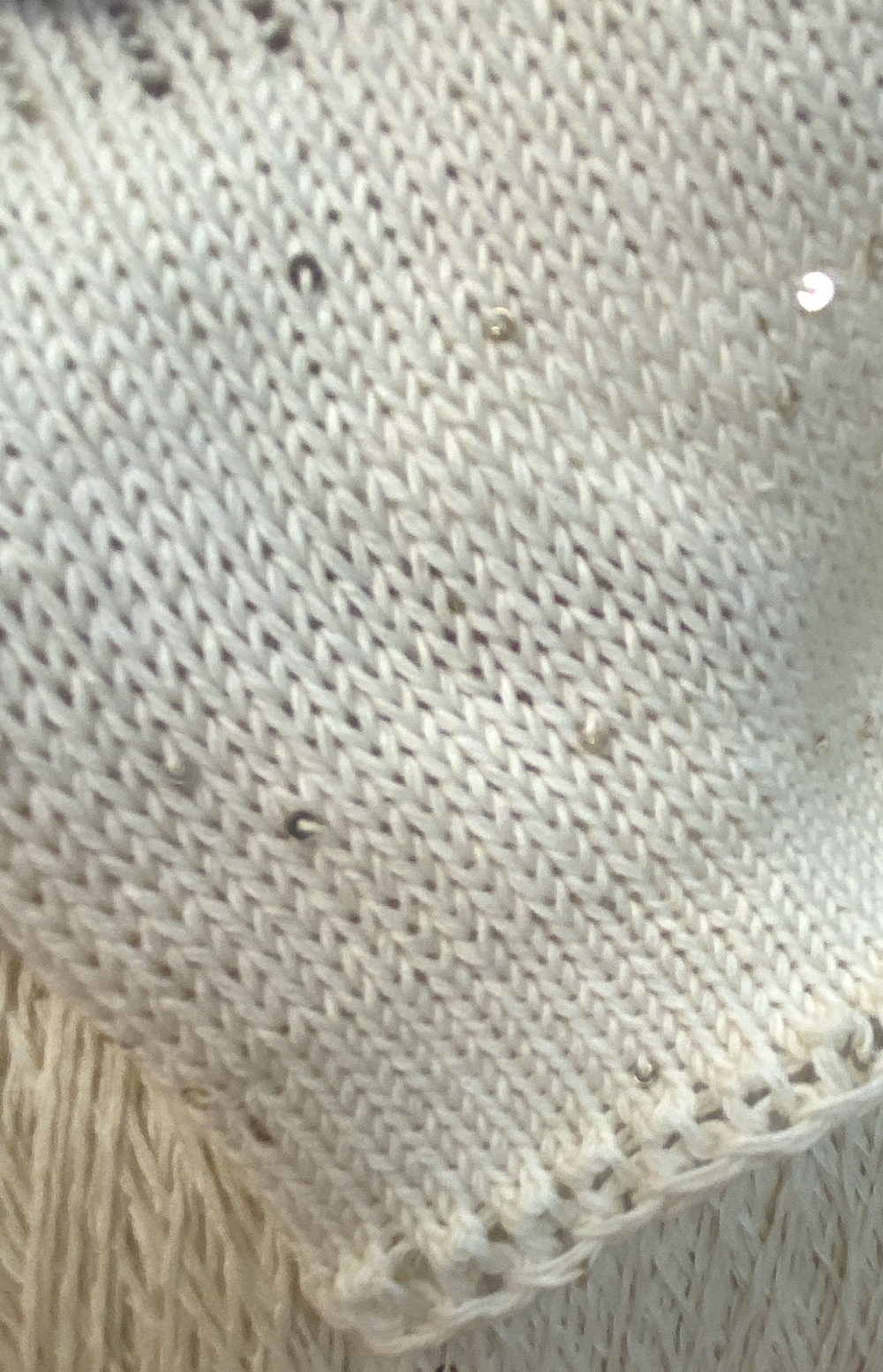 Пряжа на бобине (Италия - 270г) 83% хлопок с пайетками 14% кашемир 3% п/л 100г-500м