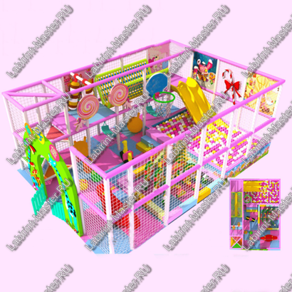 Детский игровой лабиринт "Приключения карамельки"