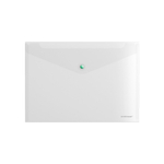 Конверт на кнопке А4   0,16мм прозрачн., с цветной кнопкой