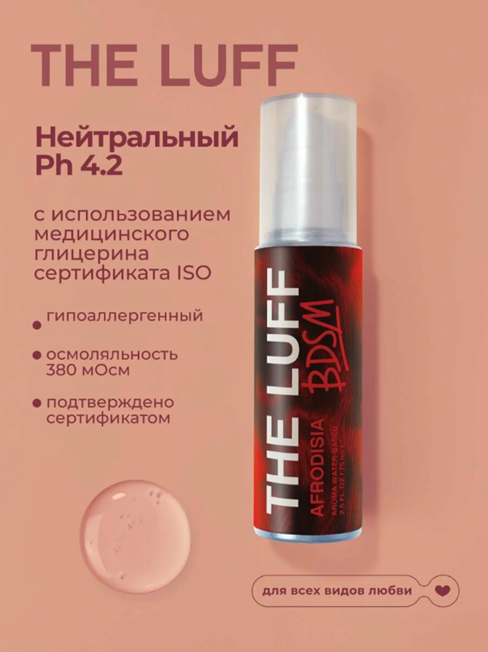 Интимный гель с ароматами афродизиаков The Luff BDSM 75 мл