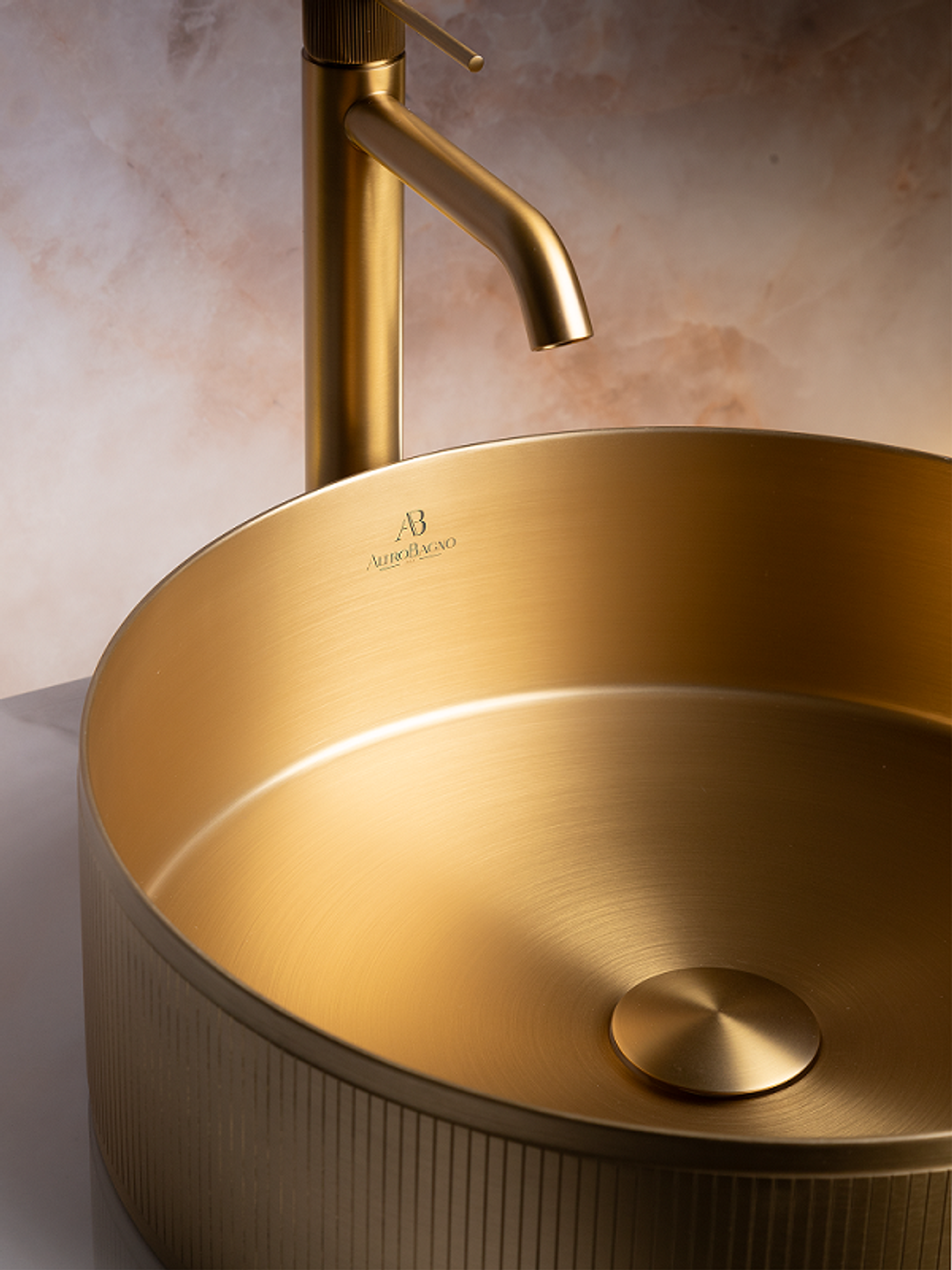 Раковина AltroBagno Costoso 001005 OrSp из нержавеющей стали