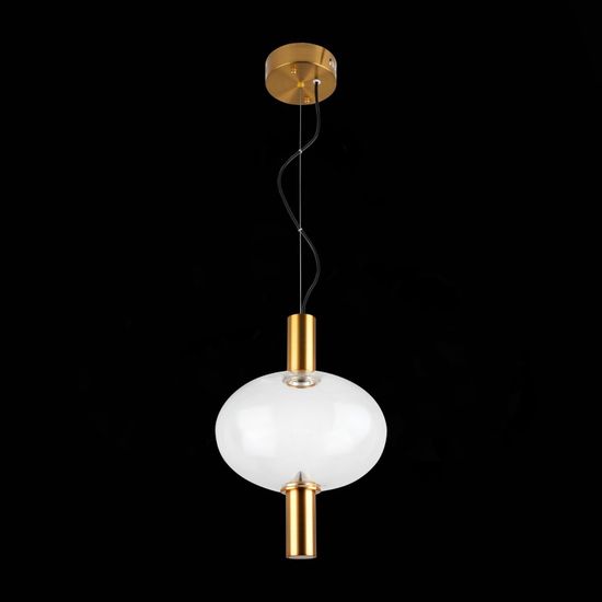 SL1582.303.01 Светильник подвесной ST-Luce Бронзовый/Прозрачный LED 1*7W 2700K ALLENORE