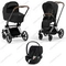 Детская коляска Cybex Priam IV 3 в 1 Sepia Black шасси Chrome
