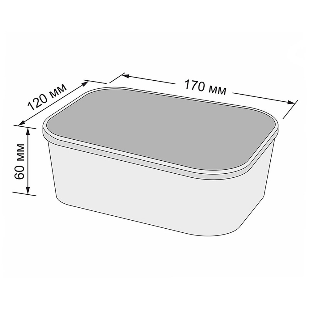 Контейнер бумажный Kraft Hot Soft 750 мл 170х120х60 мм 1/300