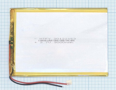 Аккумулятор Li-Pol (батарея) 3*122*153мм 2pin 3.7V/9000mAh
