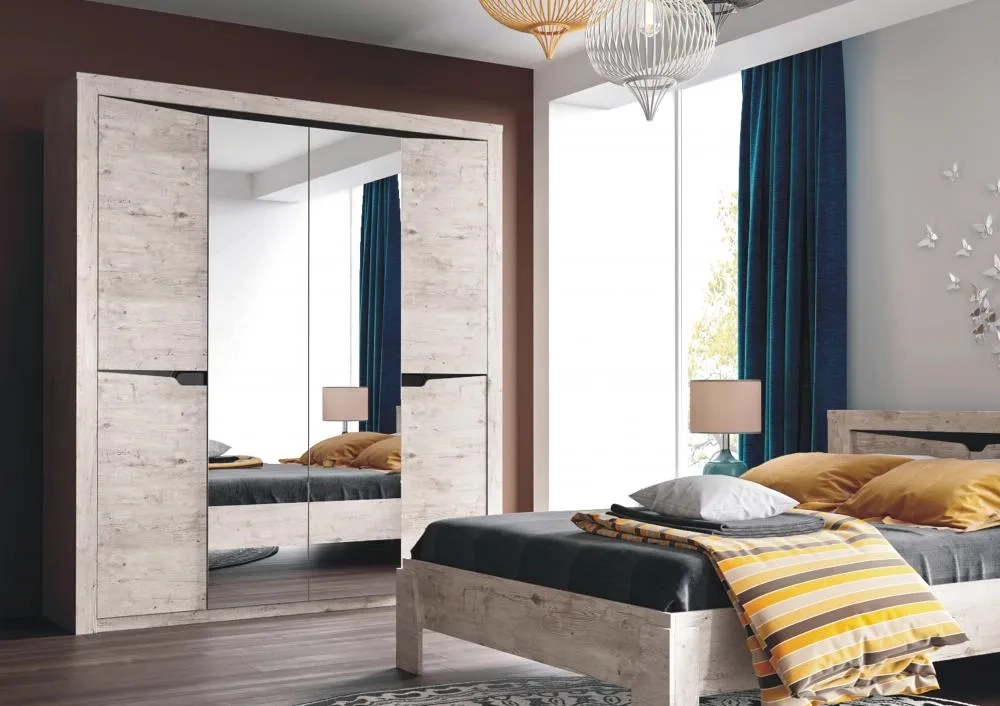 Спальный гарнитур "Соренто" композиция #1 Дуб бонифаций/Дуб стирлинг