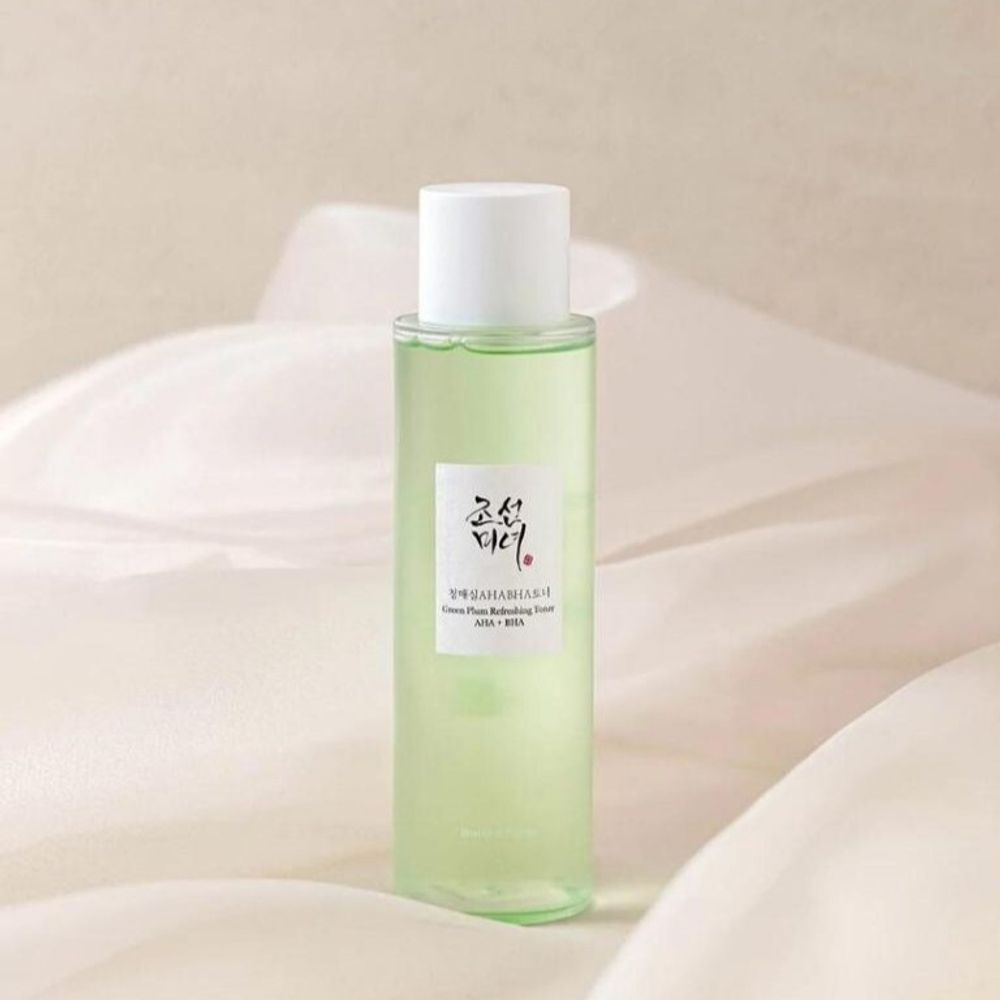 Освежающий кислотный тонер с зелёной сливой BEAUTY OF JOSEON Green Plum Refreshing Toner: AHA+BHA