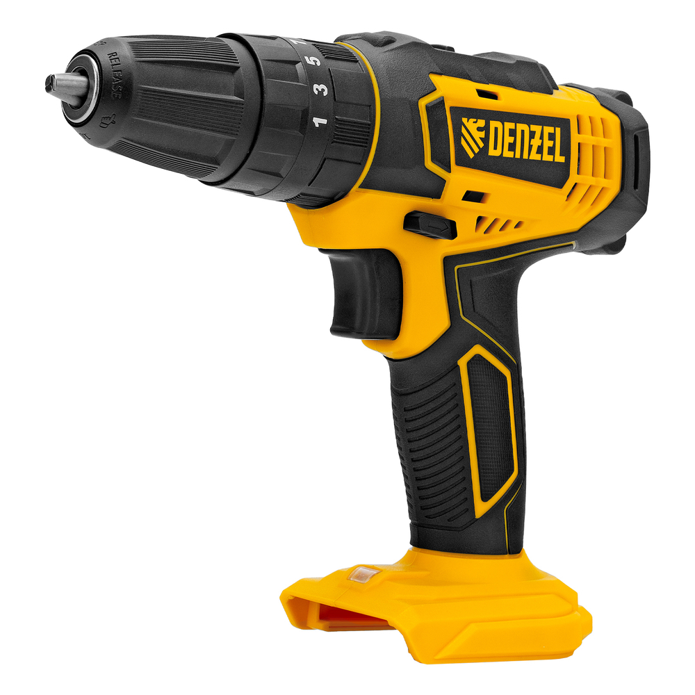Дрель-шуруповерт аккумуляторная ударная CID-18-0, Li-Ion, 18 В // Denzel