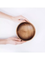 Тарелка деревянная глубокая из кедра 17 см