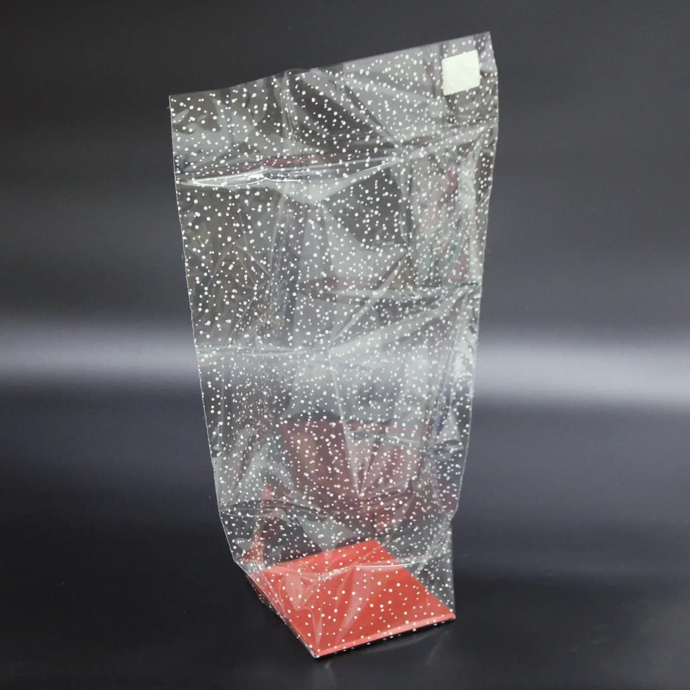 Пакет на жестком дне, рисунок «мошка» (дно 14*14; выс.53см)