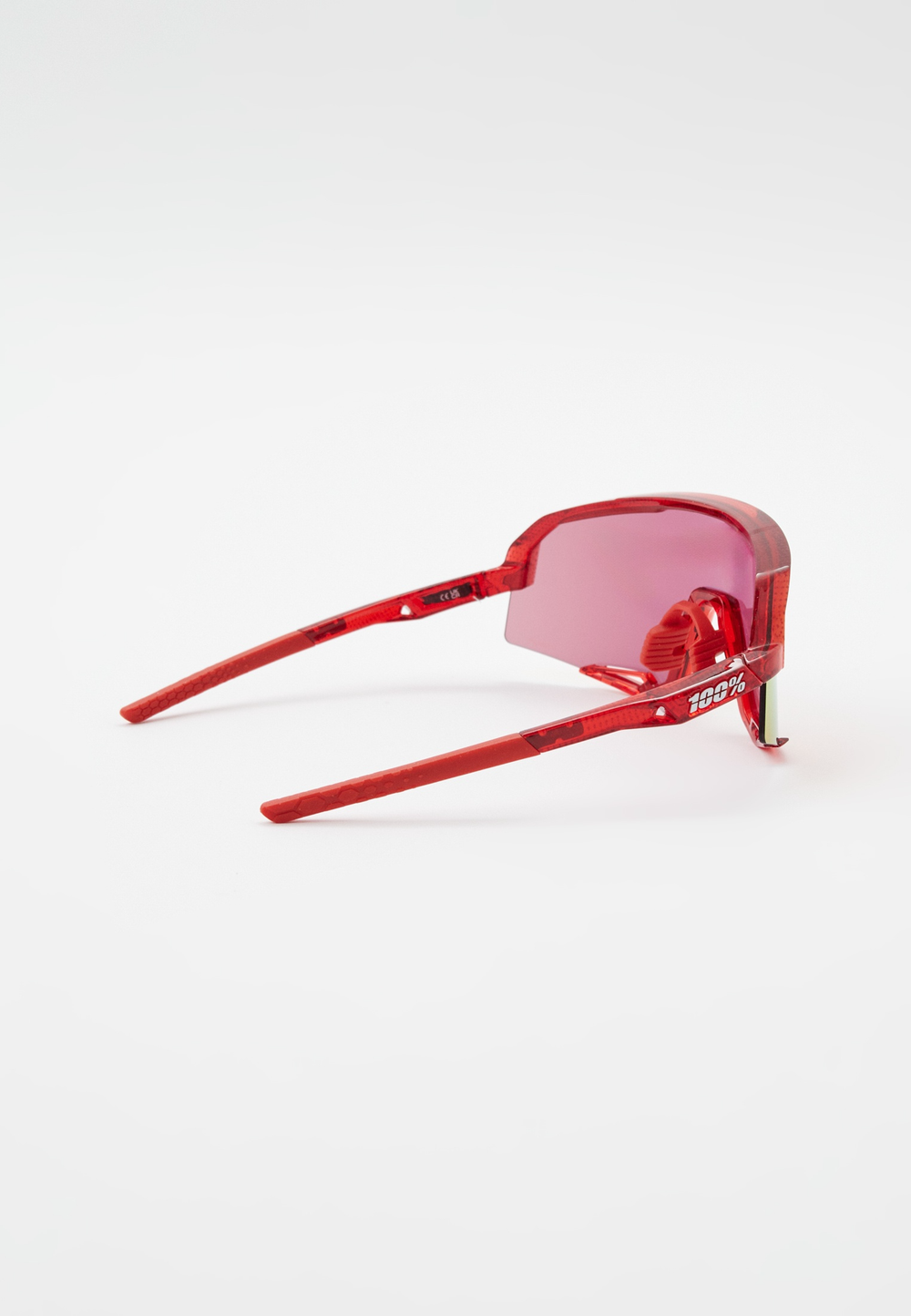 Спортивные очки с диоптриями 100% SLENDALE Campari Translucent Red - HiPER Fire Red Mirror Lens