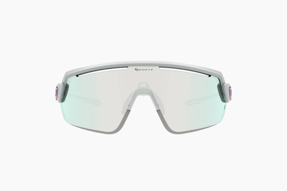 Спортивные очки с диоптриями Demetz G-Suit / Light Cool Gray / Light Mint V. Grey Mirror Blue Ice Cat.3