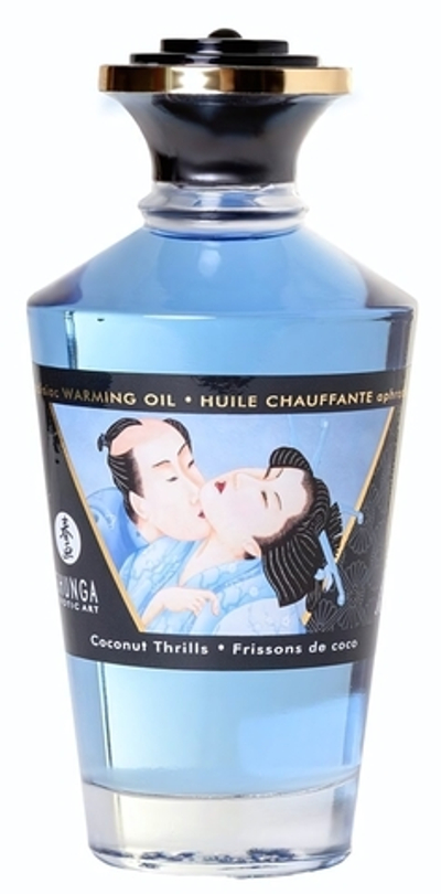 Массажное интимное масло с ароматом кокоса - 100 мл.