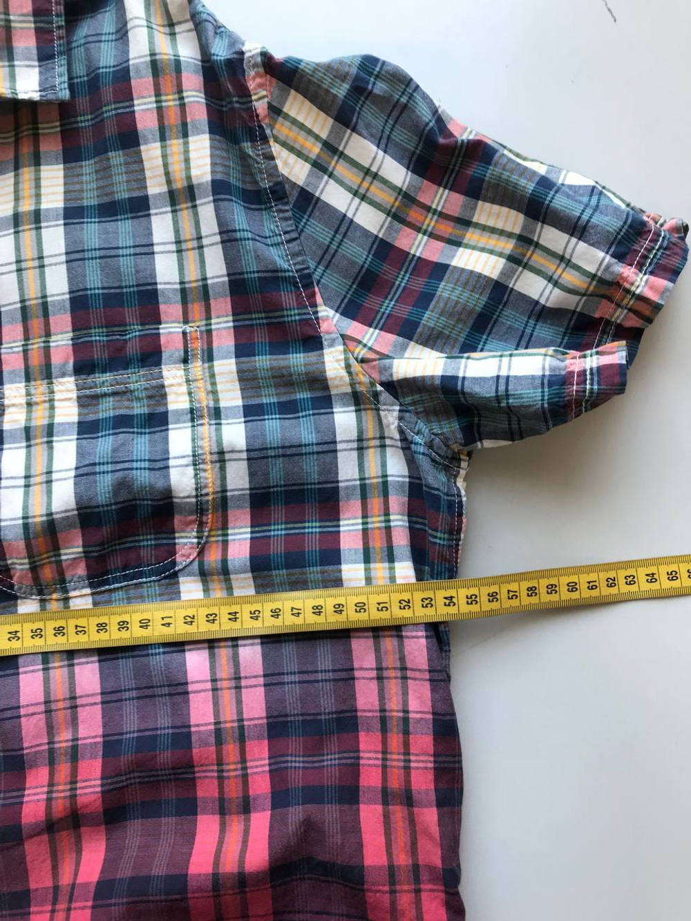 Рубашка Gap в клетку, маркировка М, визуально на 46/48 размер