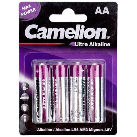 Батарейки АА 4 шт. (пальч.) Camelion Ultra LR6-BP4UT 1,5V щелочная