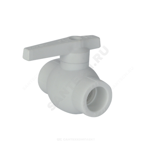 Кран шаровой PP-R белый Дн 40 внутренняя пайка VALFEX 10144040