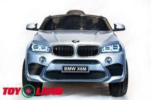 Детский электромобиль Toyland BMW X6M mini Серебро