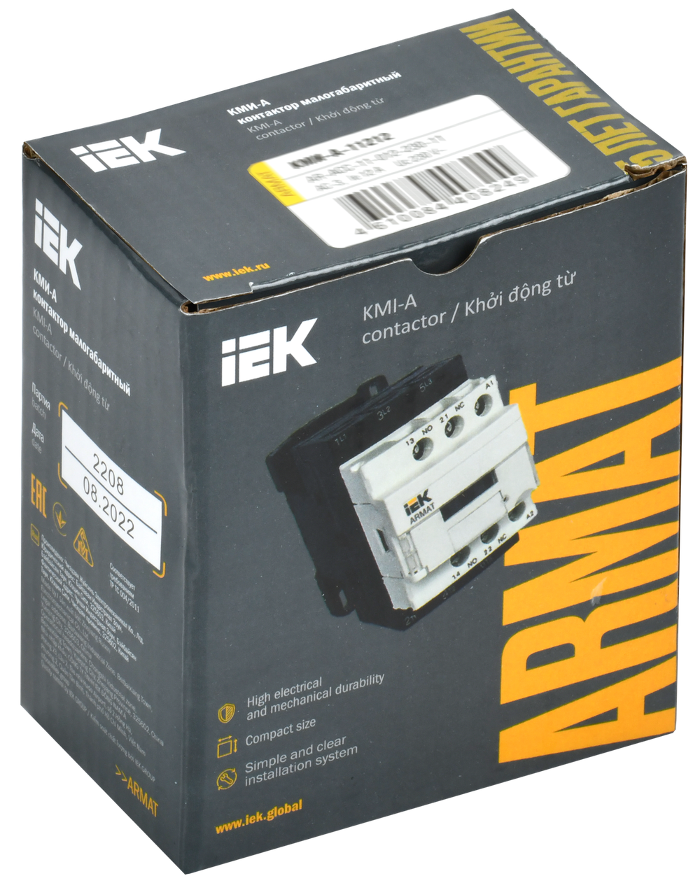ARMAT Контактор КМИ-А-11212 LC1D 12А 36В/АС3 1NO/1NC IEK