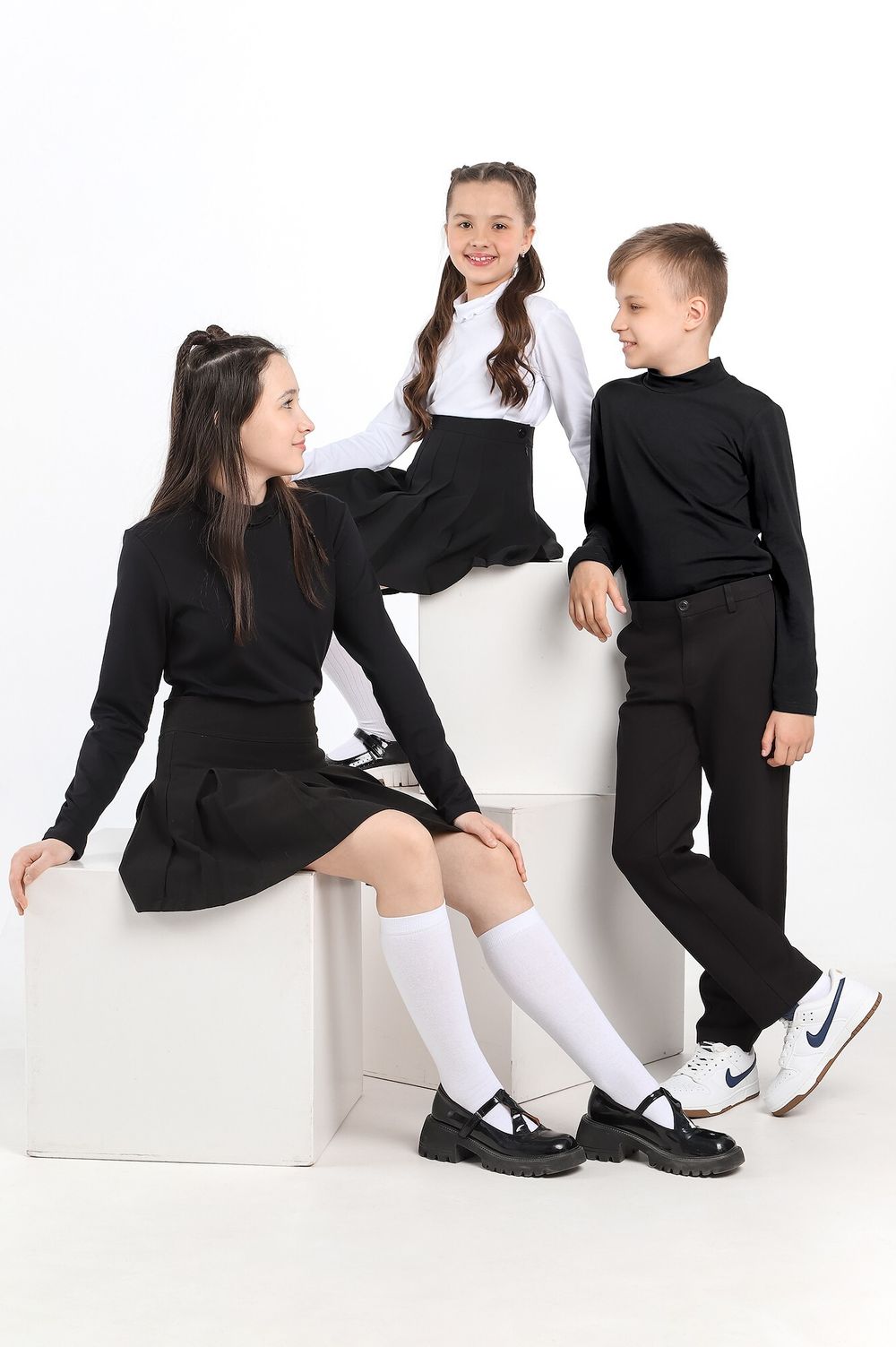 Джемпер для мальчика Скул-4 Виотекс ЧЁРНЫЙ