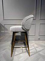 Стул барный Ist Casa Россо, белый крем, золото