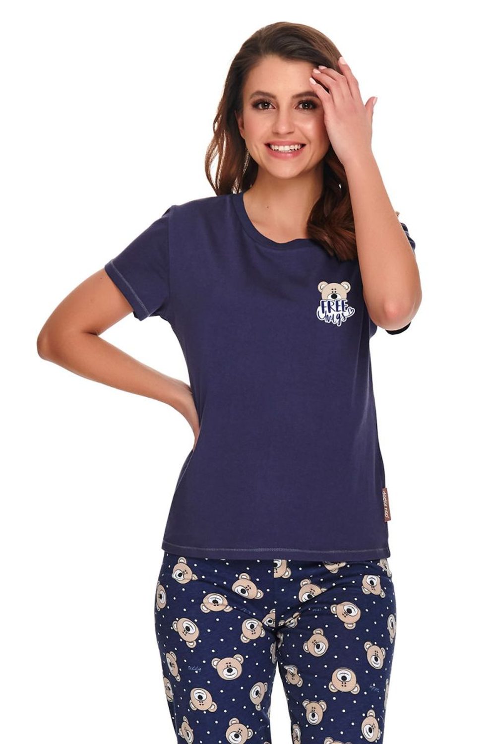 Оригинальная пижама с мишками (Размер: M) (Цвет: темно-синий)